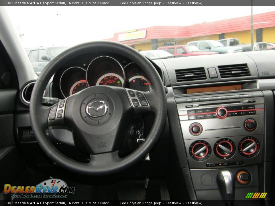 2007 Mazda MAZDA3 s Sport Sedan Aurora Blue Mica / Black Photo #17