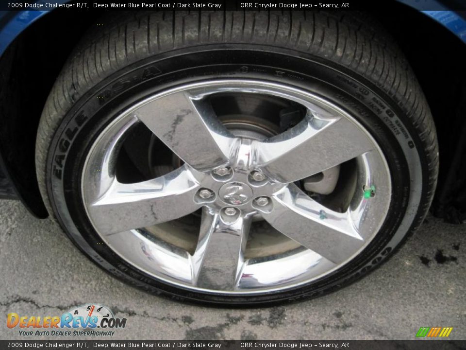 2009 Dodge Challenger R/T Deep Water Blue Pearl Coat / Dark Slate Gray Photo #13