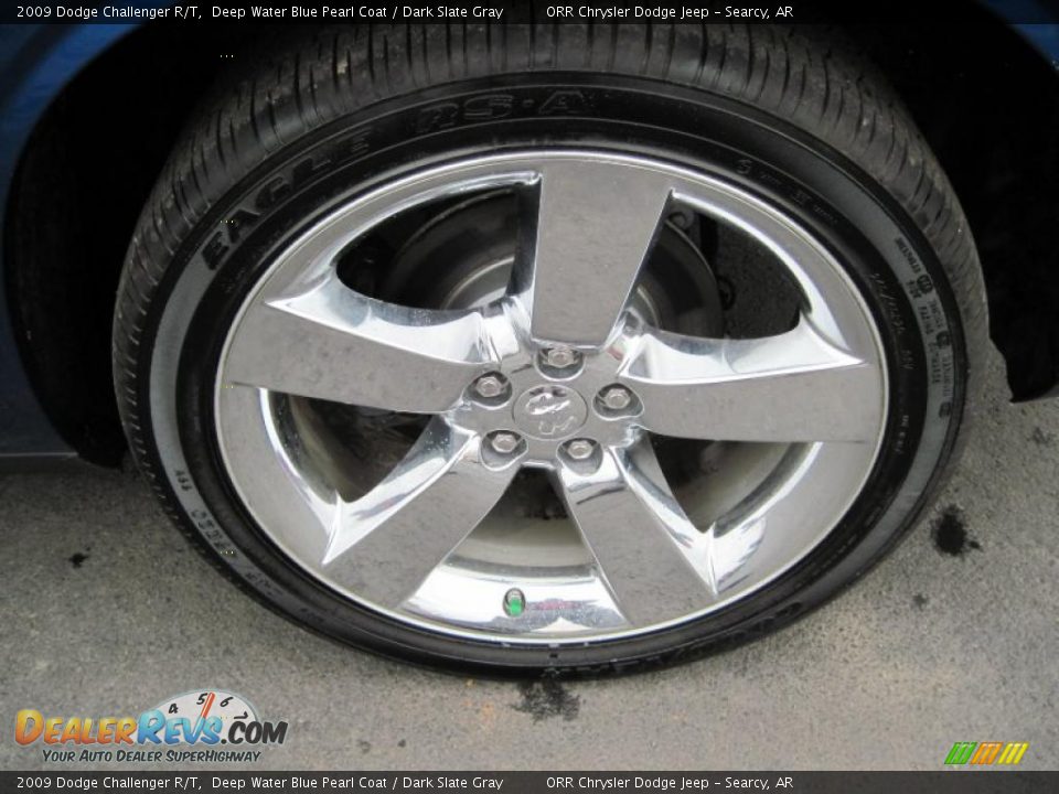 2009 Dodge Challenger R/T Deep Water Blue Pearl Coat / Dark Slate Gray Photo #14