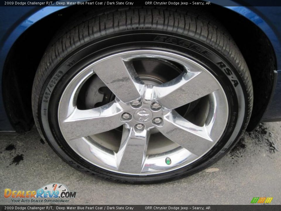 2009 Dodge Challenger R/T Deep Water Blue Pearl Coat / Dark Slate Gray Photo #15