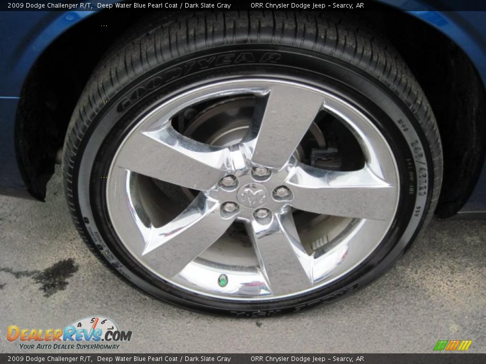 2009 Dodge Challenger R/T Deep Water Blue Pearl Coat / Dark Slate Gray Photo #16