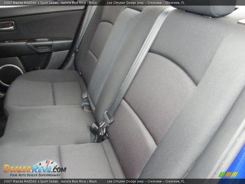 2007 Mazda MAZDA3 s Sport Sedan Aurora Blue Mica / Black Photo #21