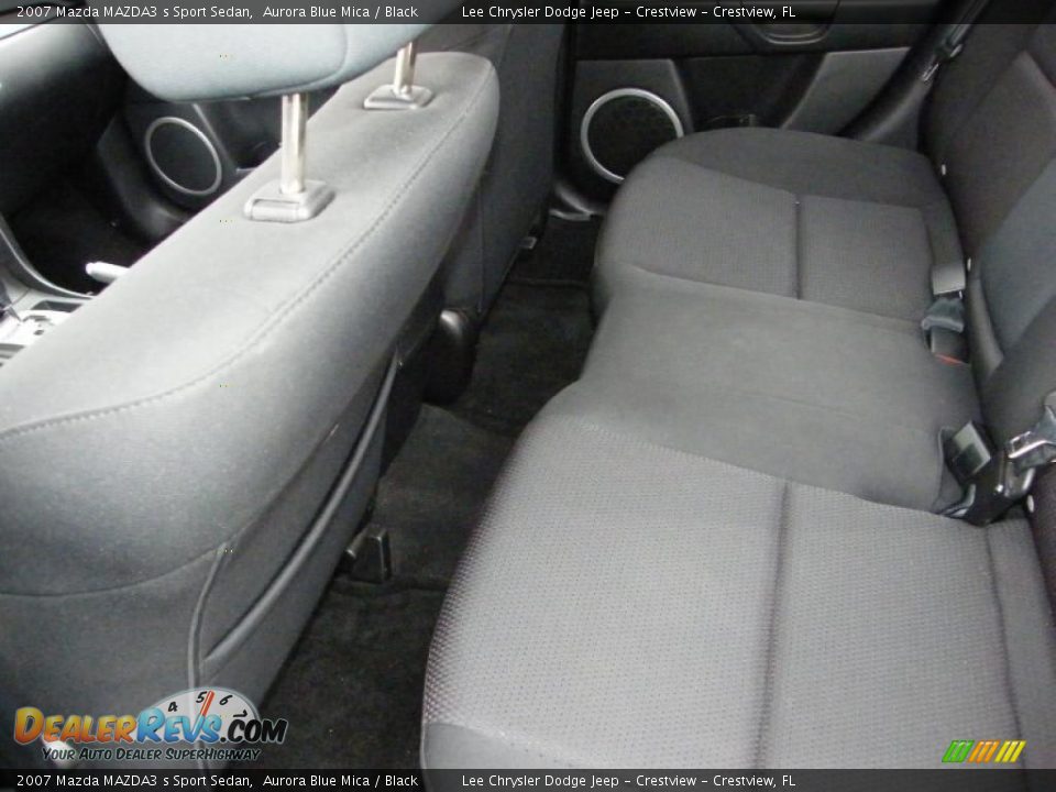 2007 Mazda MAZDA3 s Sport Sedan Aurora Blue Mica / Black Photo #22
