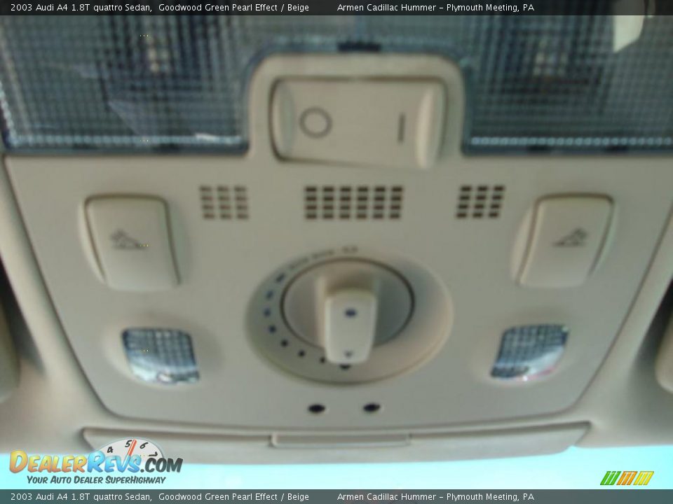 2003 Audi A4 1.8T quattro Sedan Goodwood Green Pearl Effect / Beige Photo #33