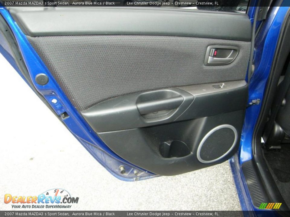 2007 Mazda MAZDA3 s Sport Sedan Aurora Blue Mica / Black Photo #23