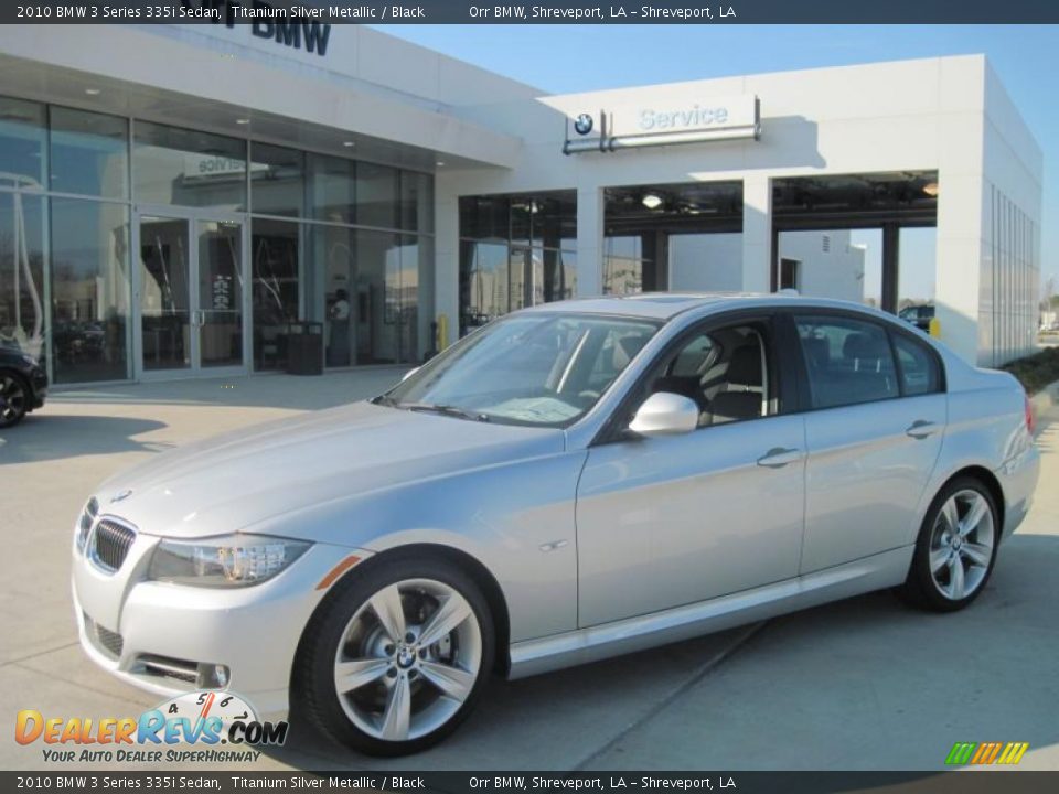 2010 BMW 3 Series 335i Sedan Titanium Silver Metallic / Black Photo #1