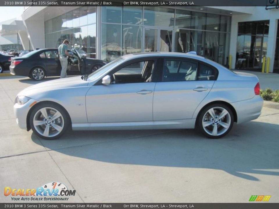 2010 BMW 3 Series 335i Sedan Titanium Silver Metallic / Black Photo #3