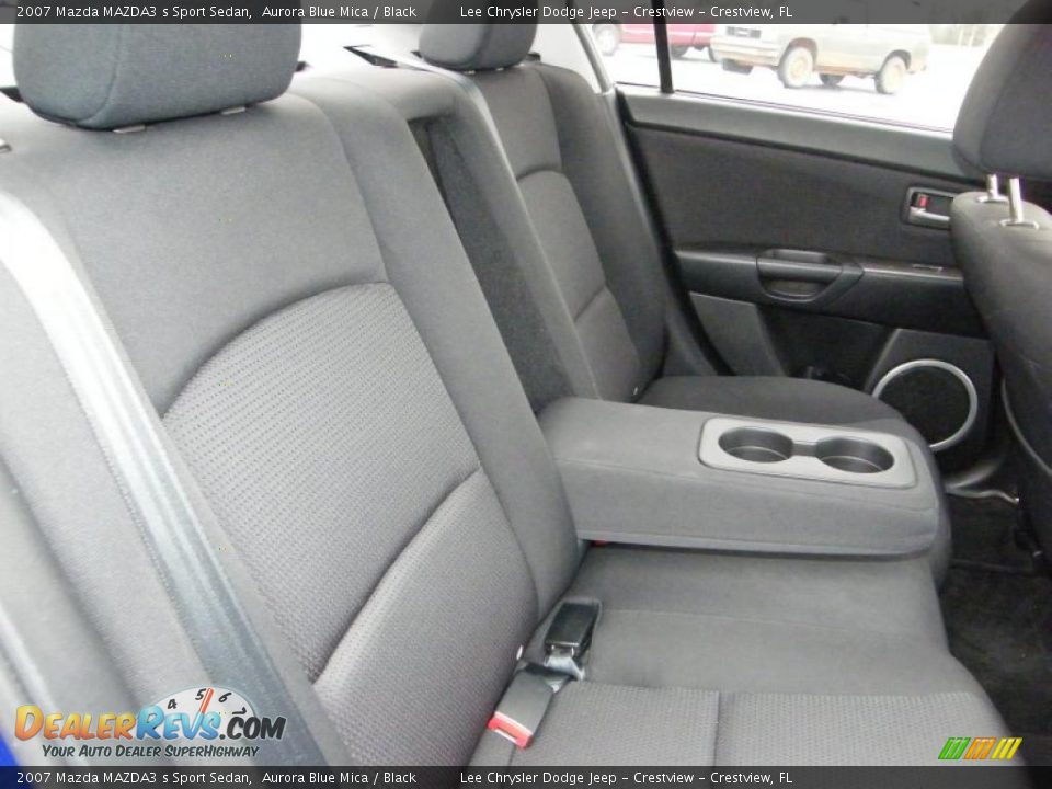 2007 Mazda MAZDA3 s Sport Sedan Aurora Blue Mica / Black Photo #25