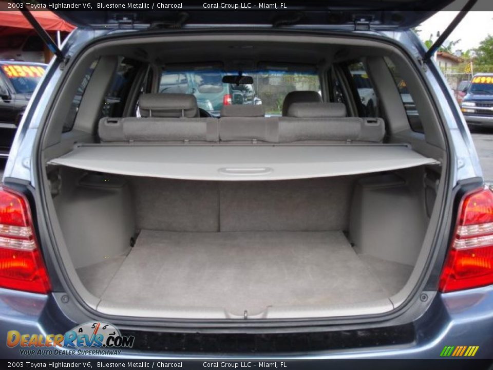 2003 Toyota Highlander V6 Bluestone Metallic / Charcoal Photo #10