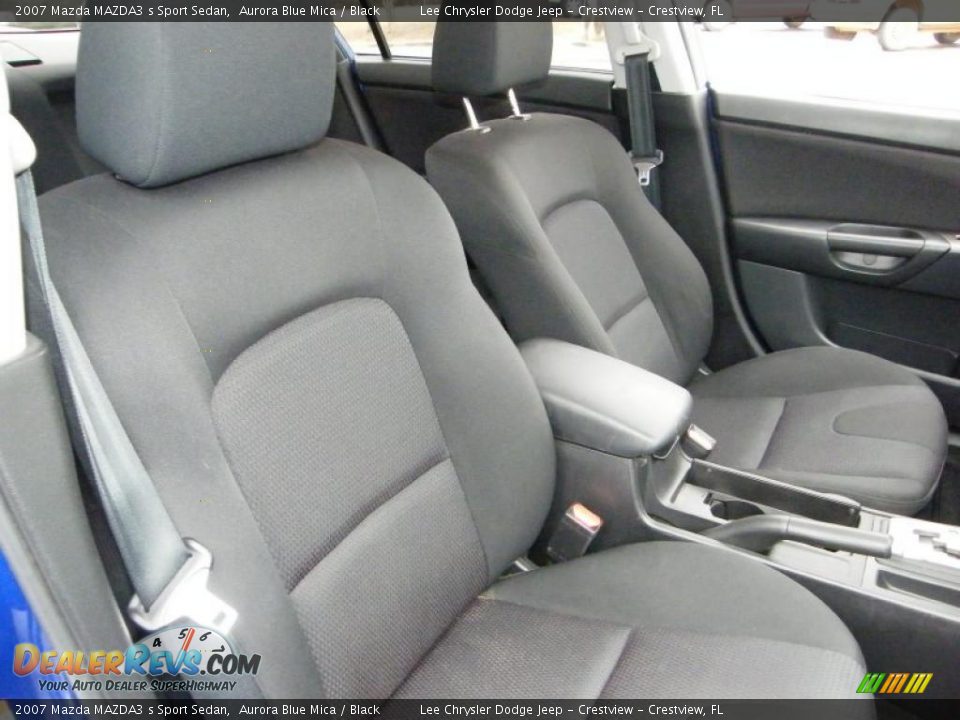 2007 Mazda MAZDA3 s Sport Sedan Aurora Blue Mica / Black Photo #26