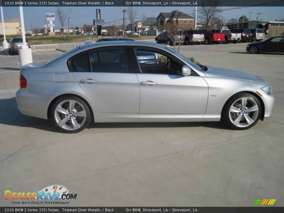 2010 BMW 3 Series 335i Sedan Titanium Silver Metallic / Black Photo #4