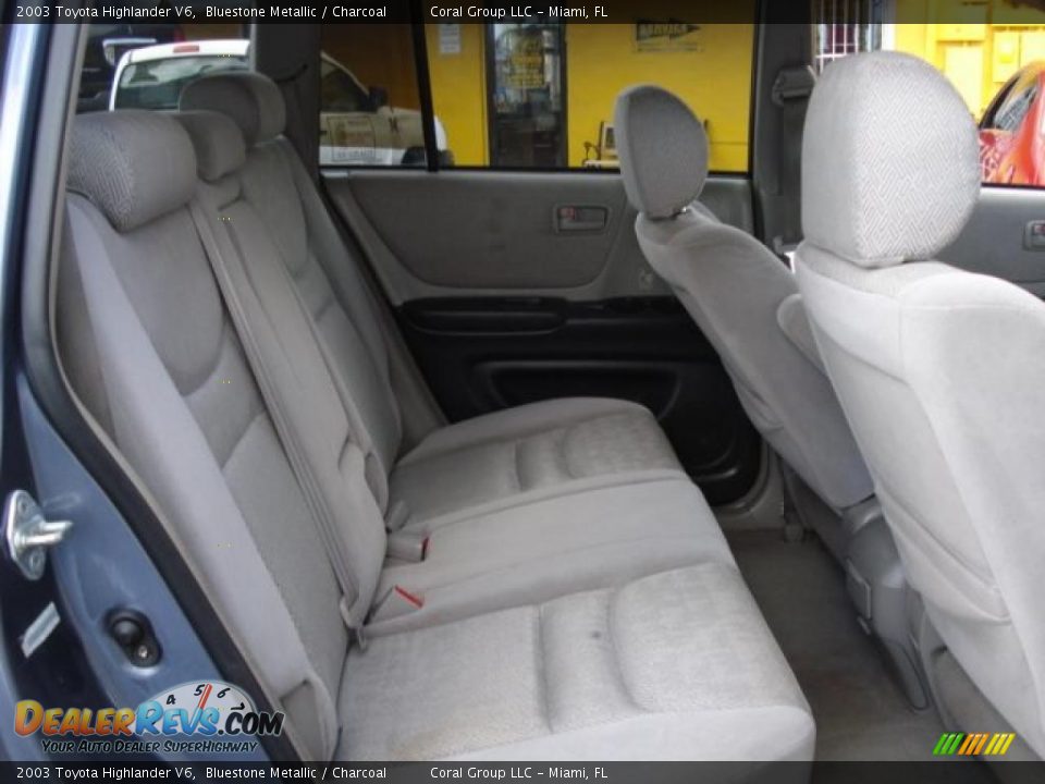 2003 Toyota Highlander V6 Bluestone Metallic / Charcoal Photo #11