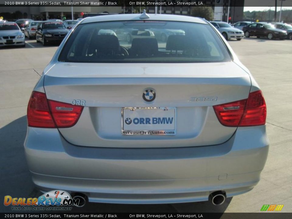 2010 BMW 3 Series 335i Sedan Titanium Silver Metallic / Black Photo #6