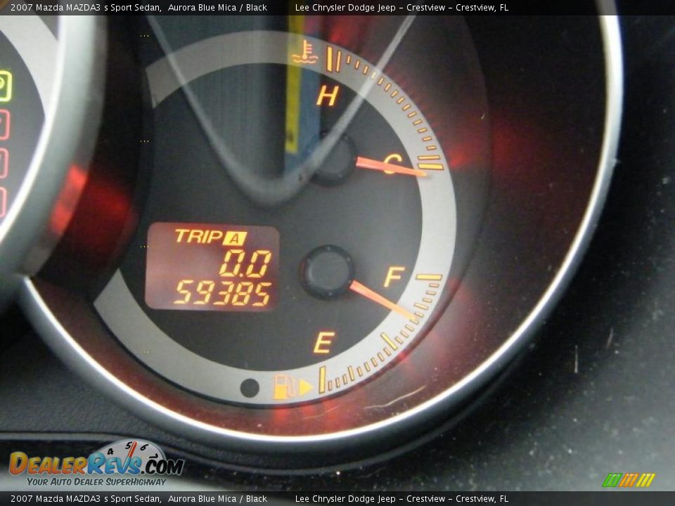 2007 Mazda MAZDA3 s Sport Sedan Aurora Blue Mica / Black Photo #29
