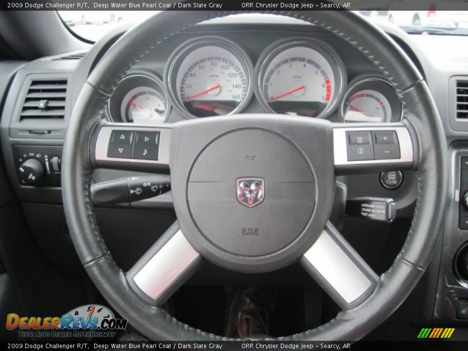2009 Dodge Challenger R/T Deep Water Blue Pearl Coat / Dark Slate Gray Photo #27