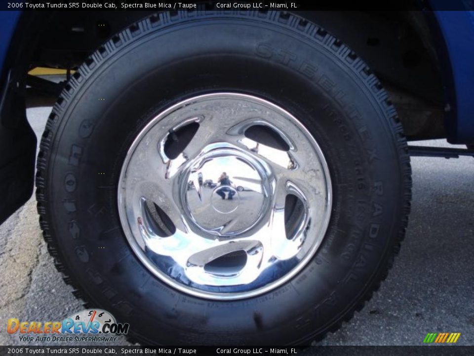 2006 Toyota Tundra SR5 Double Cab Spectra Blue Mica / Taupe Photo #7