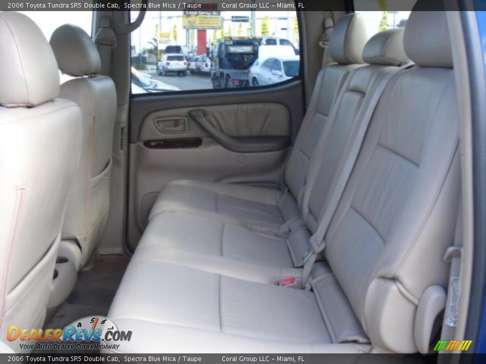 2006 Toyota Tundra SR5 Double Cab Spectra Blue Mica / Taupe Photo #10