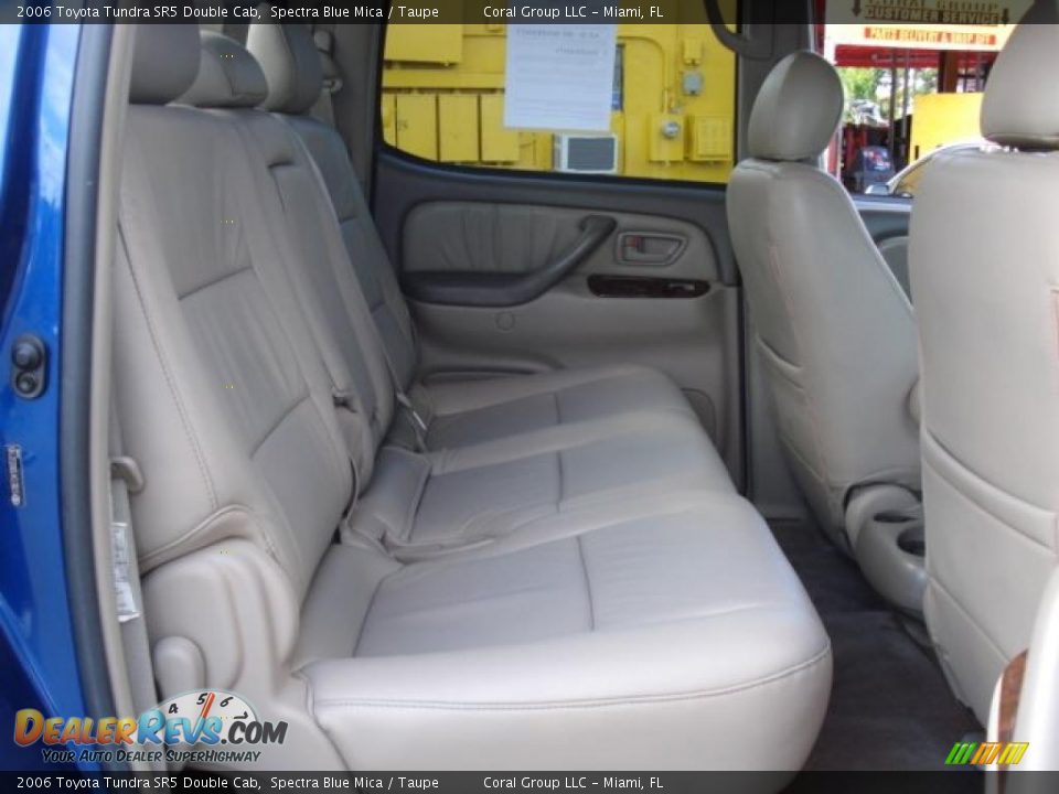 2006 Toyota Tundra SR5 Double Cab Spectra Blue Mica / Taupe Photo #11