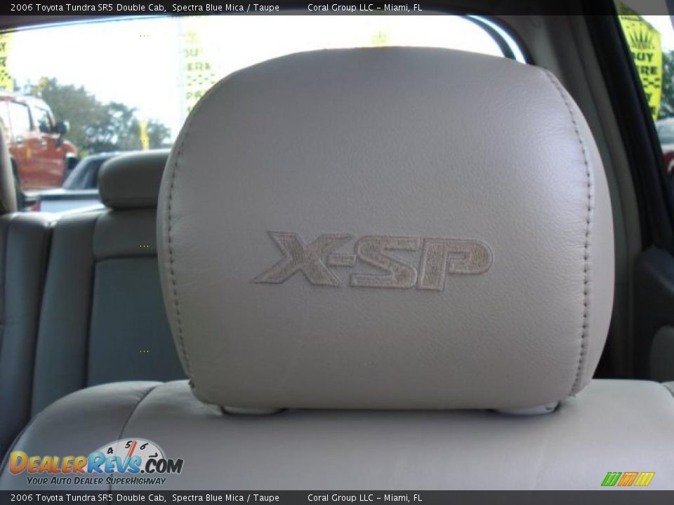 2006 Toyota Tundra SR5 Double Cab Spectra Blue Mica / Taupe Photo #17