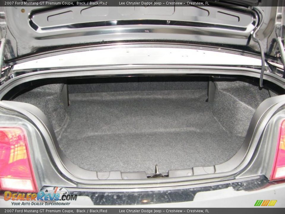 2007 Ford Mustang GT Premium Coupe Black / Black/Red Photo #23