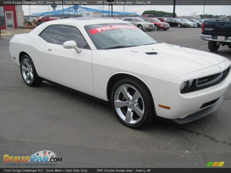 2009 Dodge Challenger R/T Stone White / Dark Slate Gray Photo #3