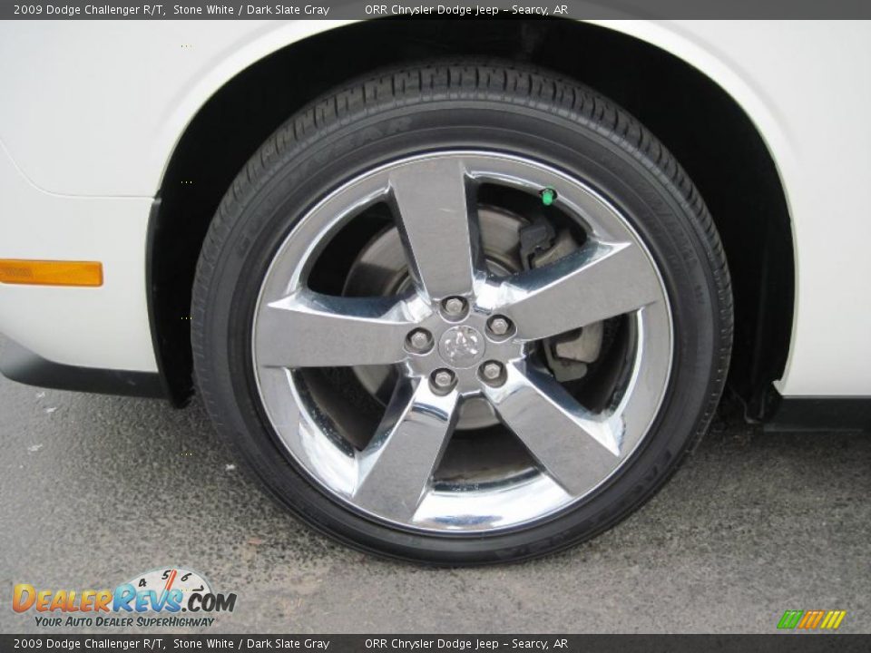 2009 Dodge Challenger R/T Stone White / Dark Slate Gray Photo #5