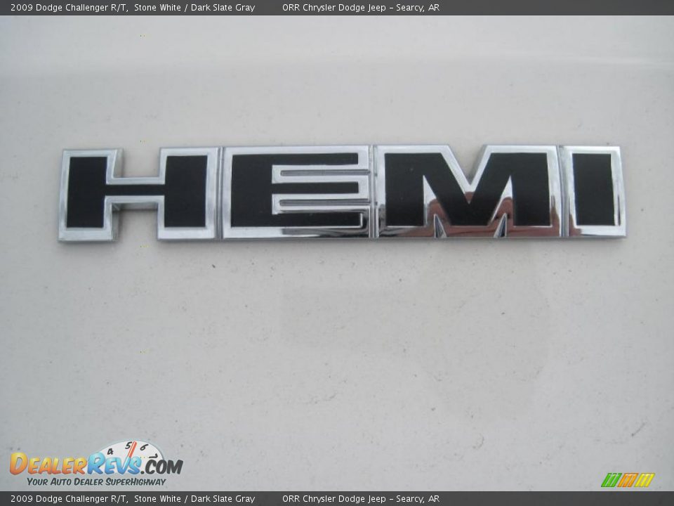 2009 Dodge Challenger R/T Stone White / Dark Slate Gray Photo #7