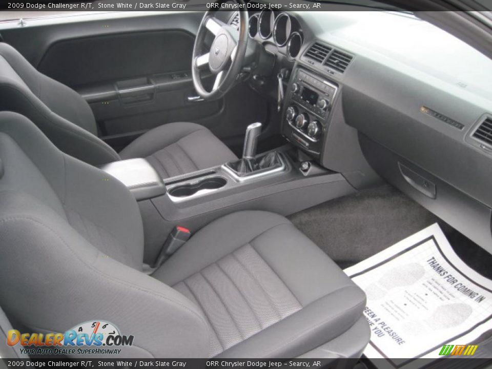 2009 Dodge Challenger R/T Stone White / Dark Slate Gray Photo #10