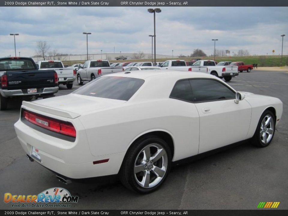 2009 Dodge Challenger R/T Stone White / Dark Slate Gray Photo #12