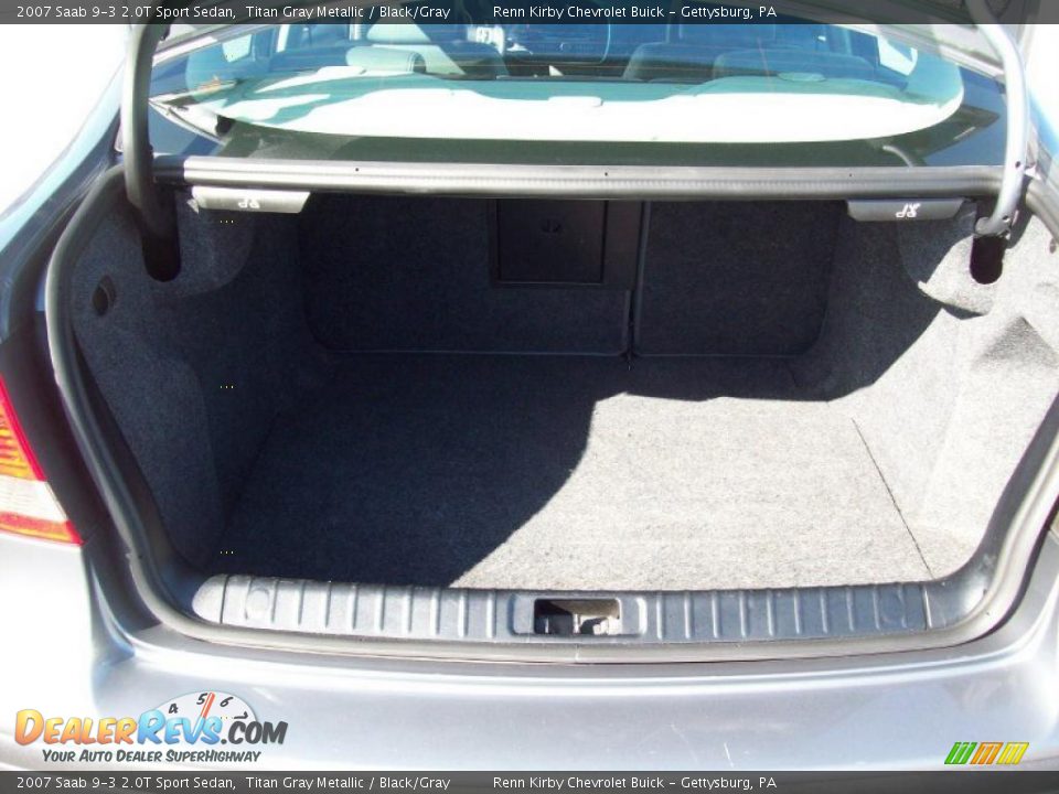 2007 Saab 9-3 2.0T Sport Sedan Titan Gray Metallic / Black/Gray Photo #14
