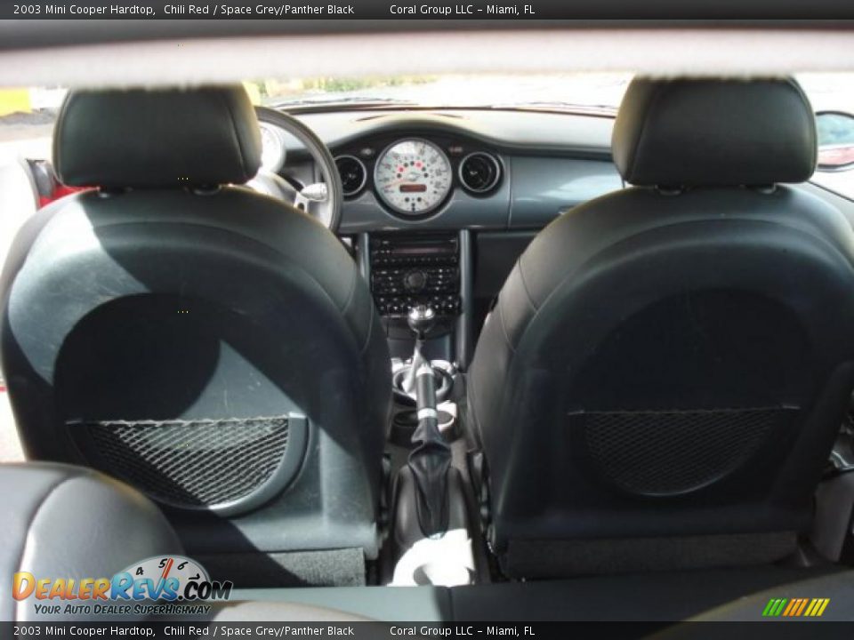 2003 Mini Cooper Hardtop Chili Red / Space Grey/Panther Black Photo #15