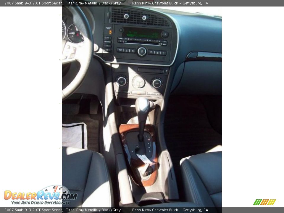 2007 Saab 9-3 2.0T Sport Sedan Titan Gray Metallic / Black/Gray Photo #21