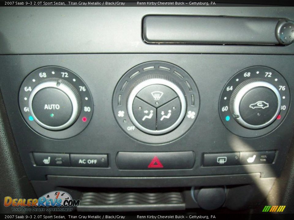 2007 Saab 9-3 2.0T Sport Sedan Titan Gray Metallic / Black/Gray Photo #23