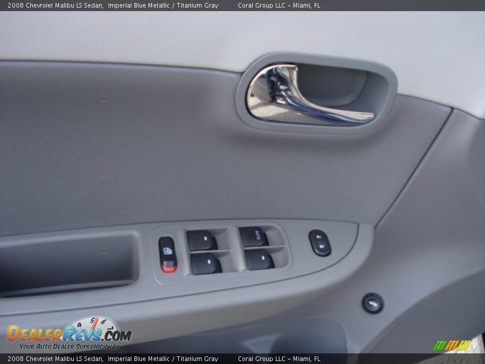 2008 Chevrolet Malibu LS Sedan Imperial Blue Metallic / Titanium Gray Photo #10