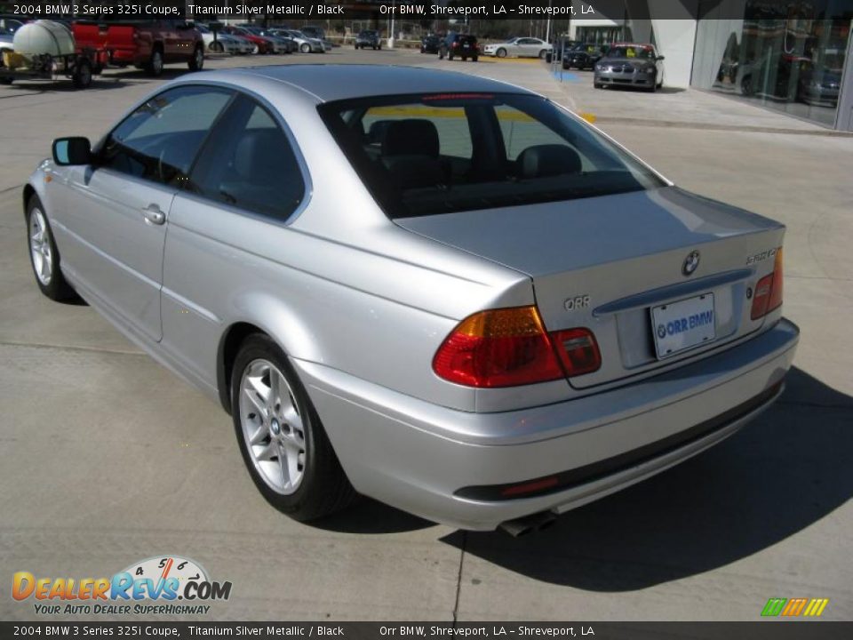 2004 BMW 3 Series 325i Coupe Titanium Silver Metallic / Black Photo #3