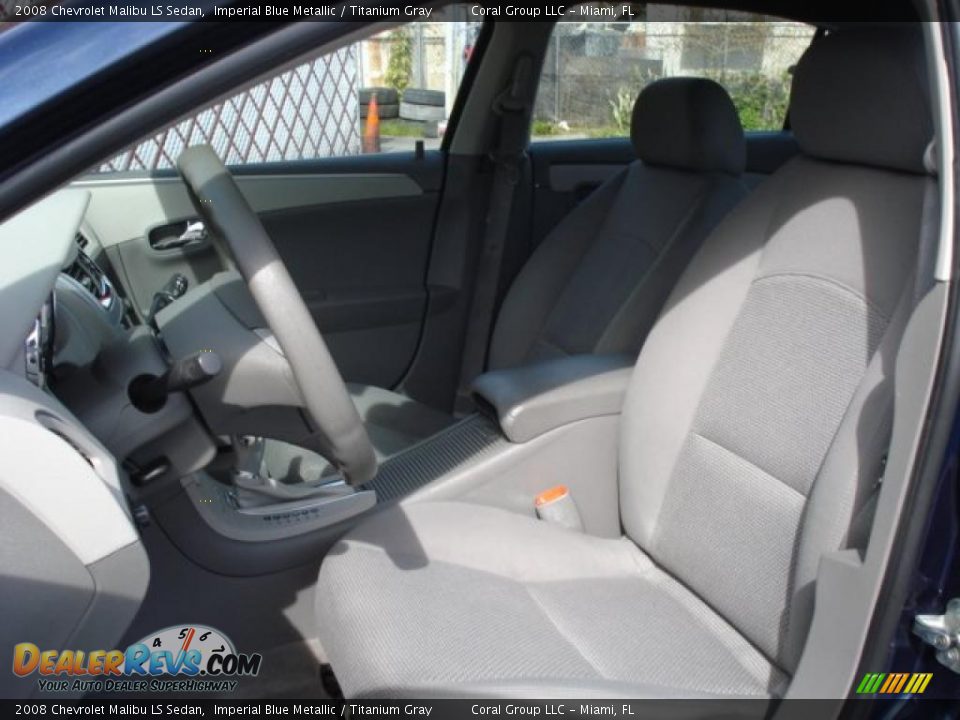 2008 Chevrolet Malibu LS Sedan Imperial Blue Metallic / Titanium Gray Photo #12