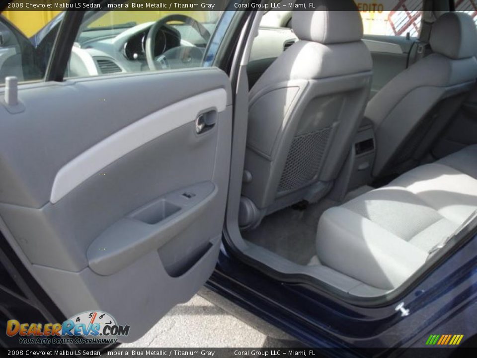 2008 Chevrolet Malibu LS Sedan Imperial Blue Metallic / Titanium Gray Photo #14