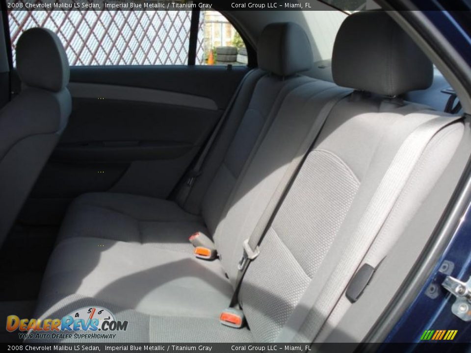 2008 Chevrolet Malibu LS Sedan Imperial Blue Metallic / Titanium Gray Photo #15