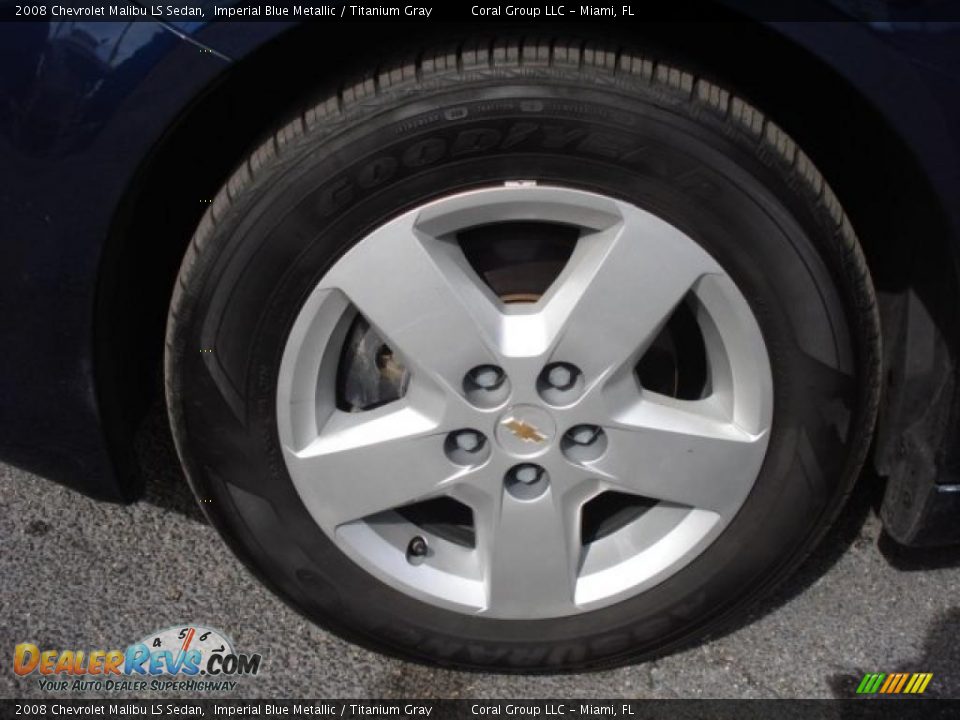 2008 Chevrolet Malibu LS Sedan Imperial Blue Metallic / Titanium Gray Photo #16