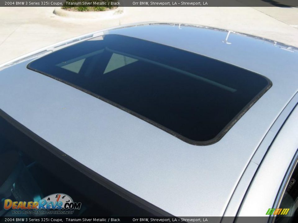 2004 BMW 3 Series 325i Coupe Titanium Silver Metallic / Black Photo #9