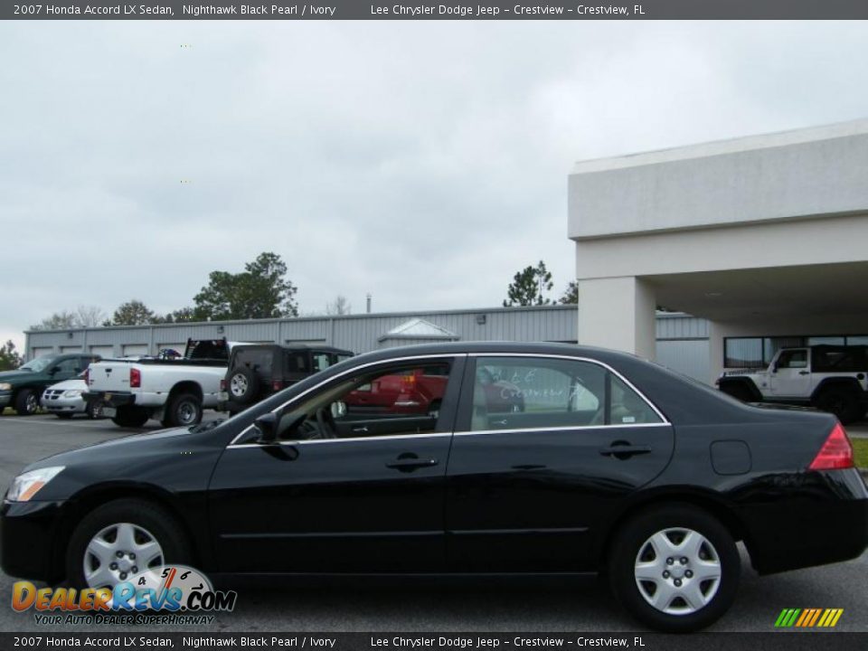 2007 Honda Accord LX Sedan Nighthawk Black Pearl / Ivory Photo #2