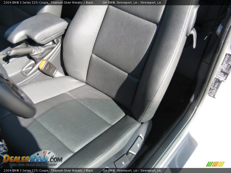 2004 BMW 3 Series 325i Coupe Titanium Silver Metallic / Black Photo #14
