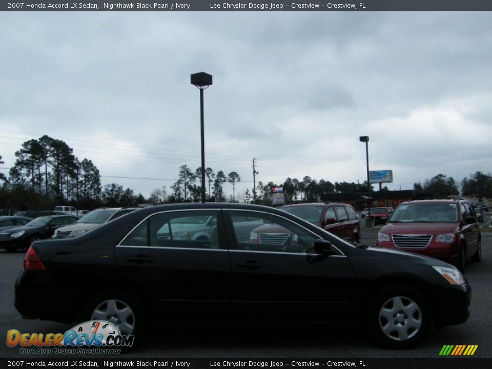 2007 Honda Accord LX Sedan Nighthawk Black Pearl / Ivory Photo #6