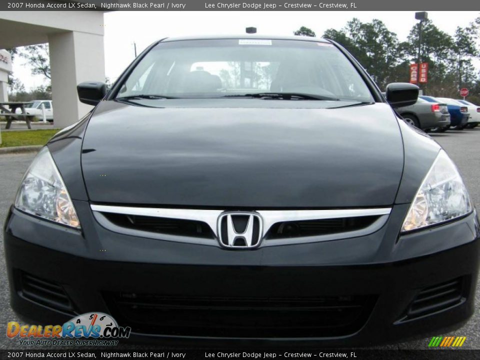 2007 Honda Accord LX Sedan Nighthawk Black Pearl / Ivory Photo #8