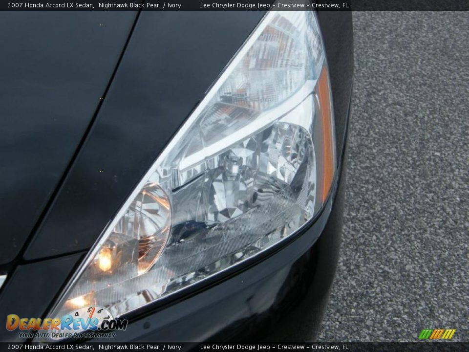 2007 Honda Accord LX Sedan Nighthawk Black Pearl / Ivory Photo #9