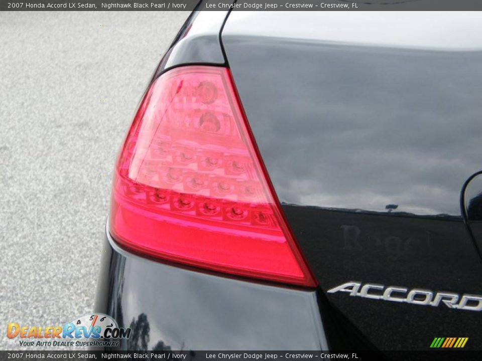 2007 Honda Accord LX Sedan Nighthawk Black Pearl / Ivory Photo #10