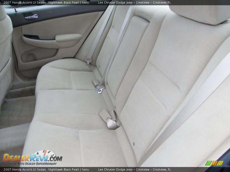 2007 Honda Accord LX Sedan Nighthawk Black Pearl / Ivory Photo #19