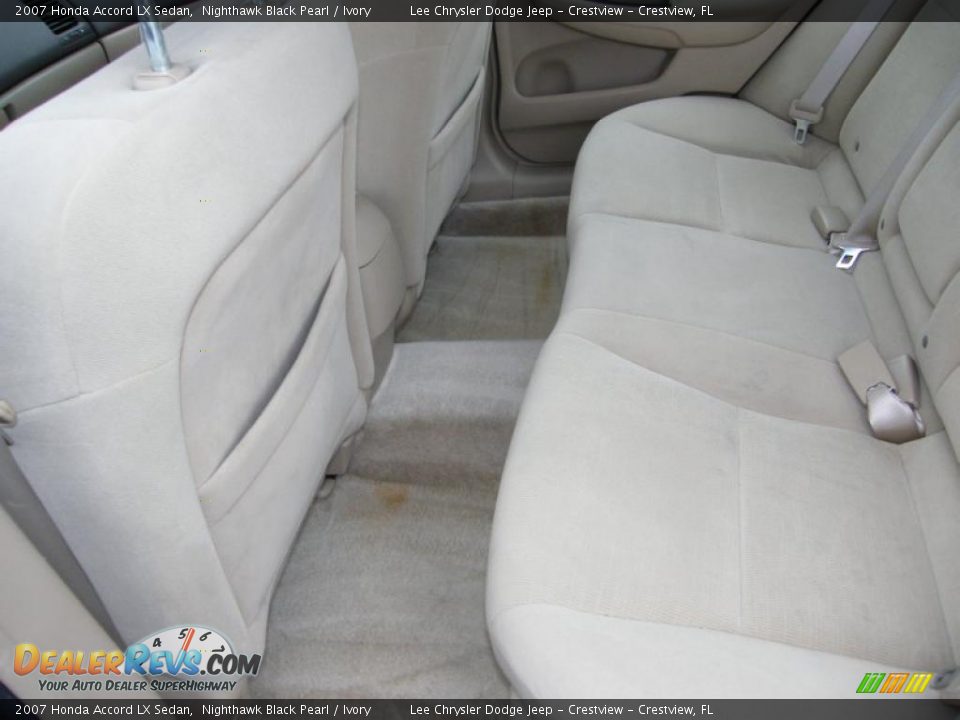 2007 Honda Accord LX Sedan Nighthawk Black Pearl / Ivory Photo #20