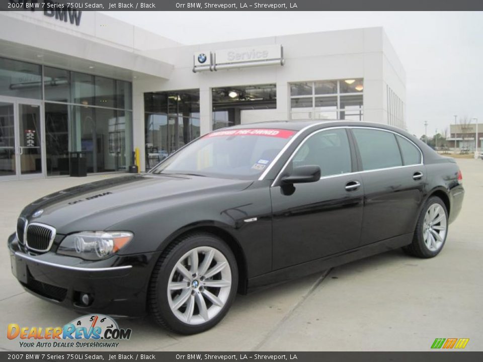 2007 BMW 7 Series 750Li Sedan Jet Black / Black Photo #1