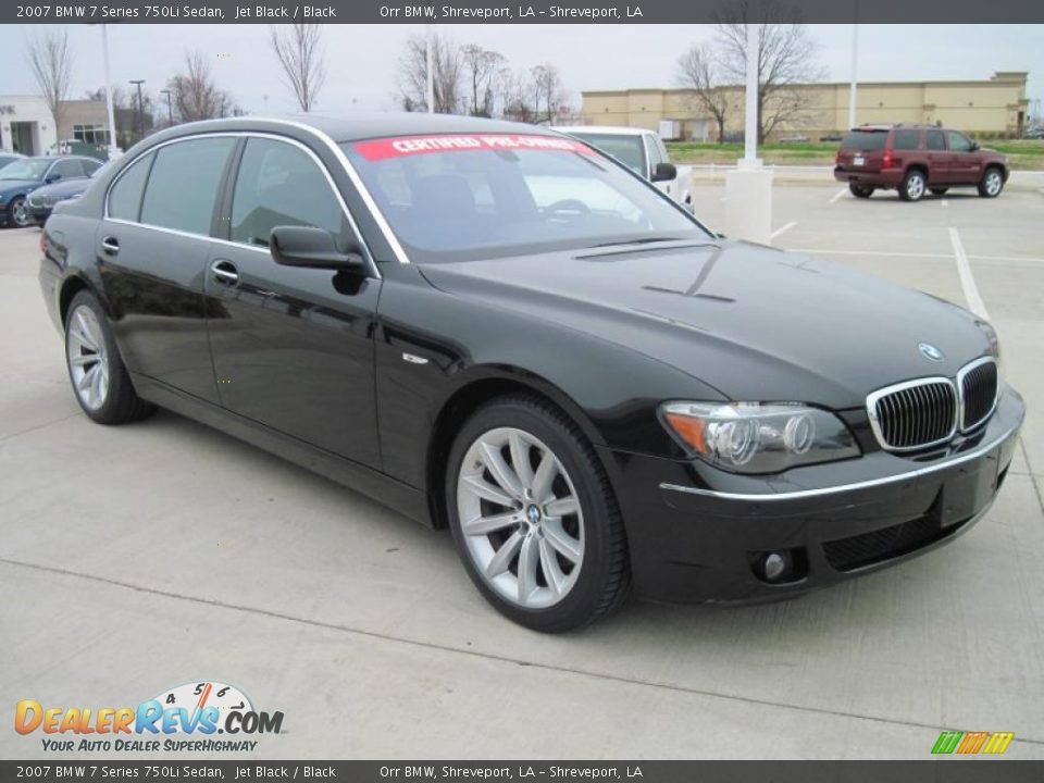 2007 BMW 7 Series 750Li Sedan Jet Black / Black Photo #2